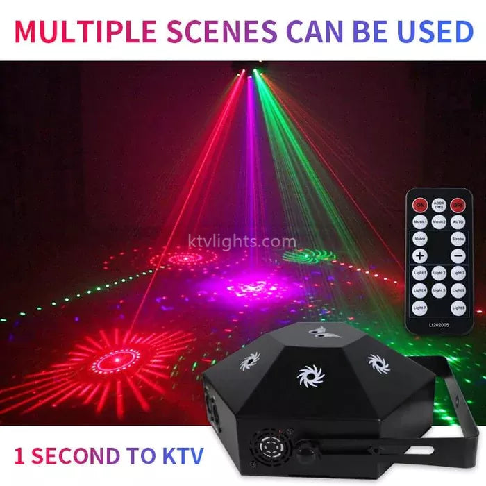8-hole 3-in-1 RGB scanning laser light-MJ