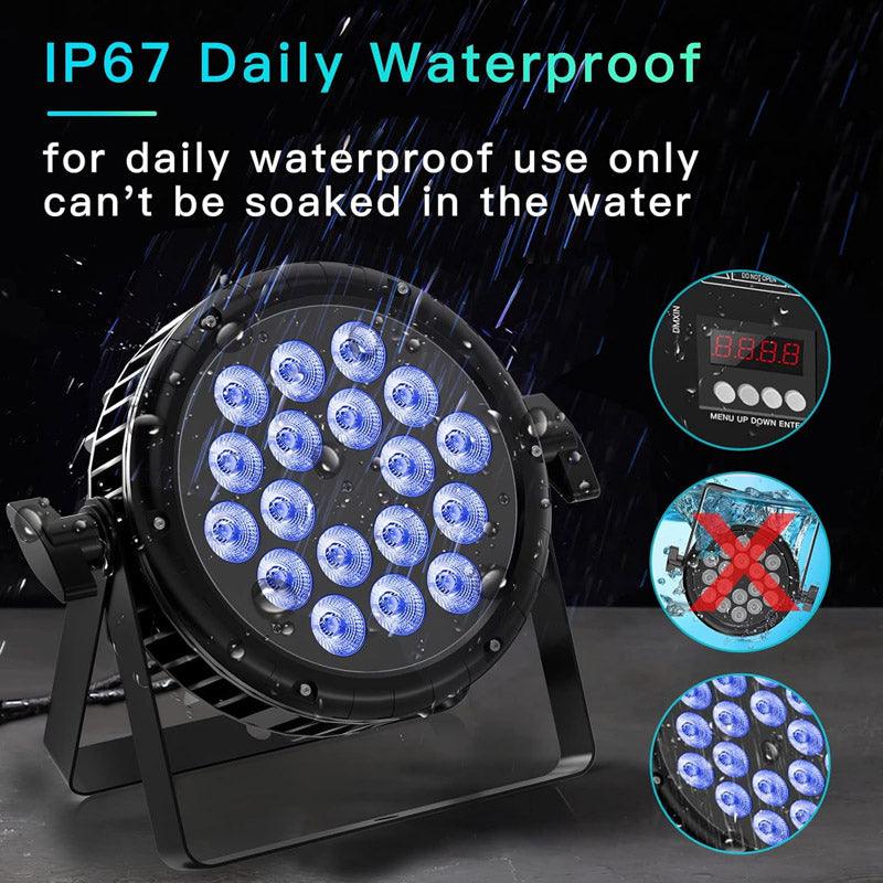 Waterproof LED Par Light 18x10W RGBW IP65 Stage DJ Lighting - Ktvlights