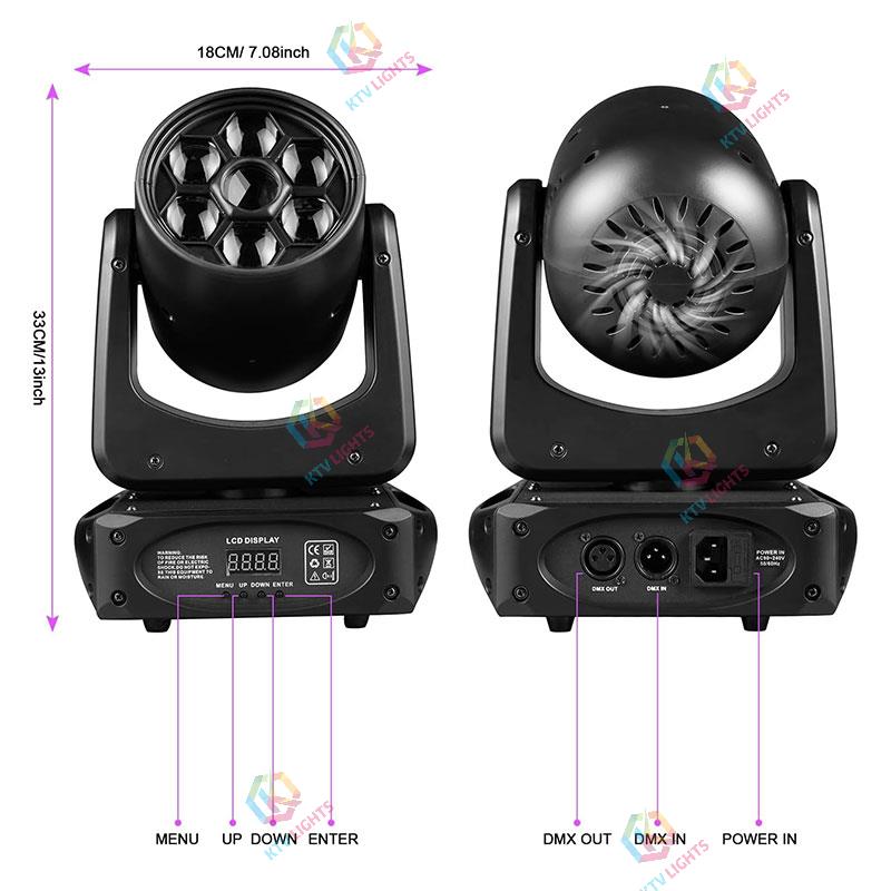 150W 4-in-1 RGBW Beam Moving Head Light-E61
