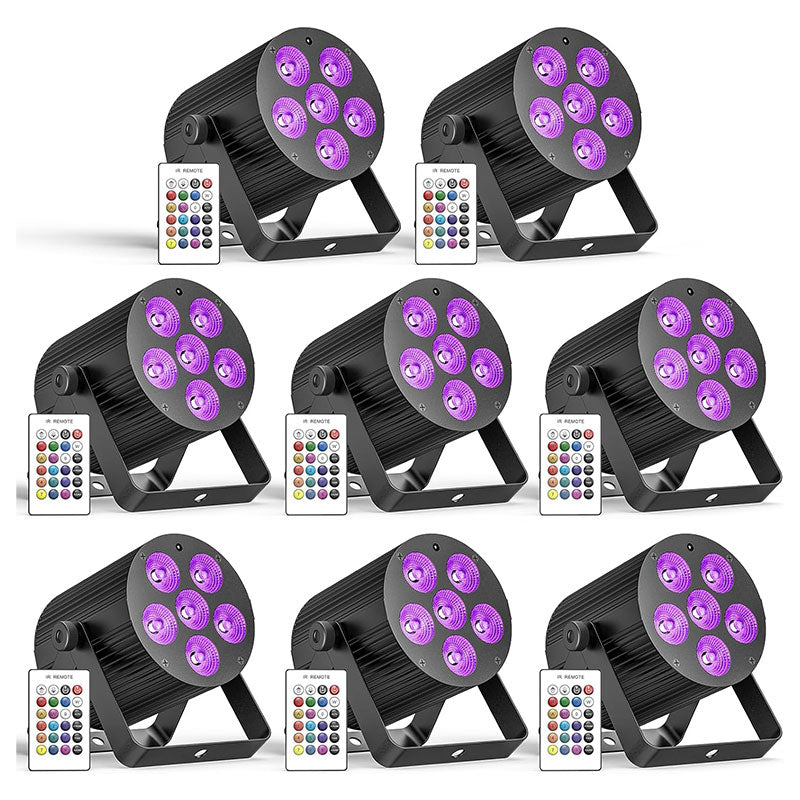 60W LED RGBWA+UV Rechargeable Stage Light-P61