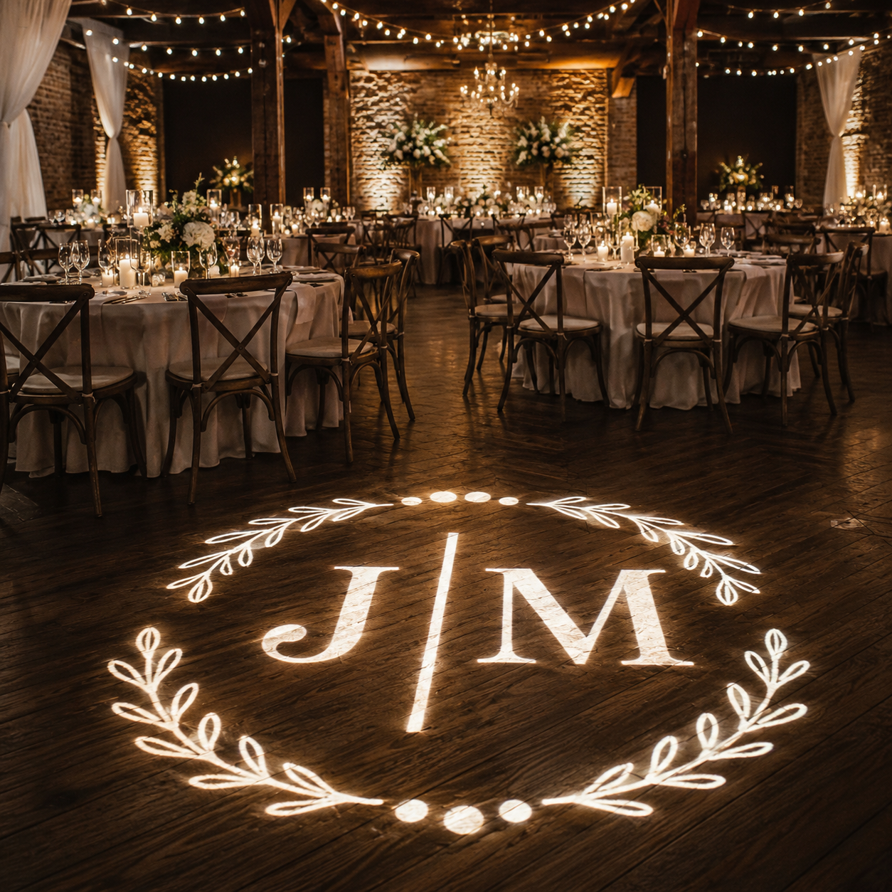 Custom Wedding Gobo Projector Light for Names & Dates-S47