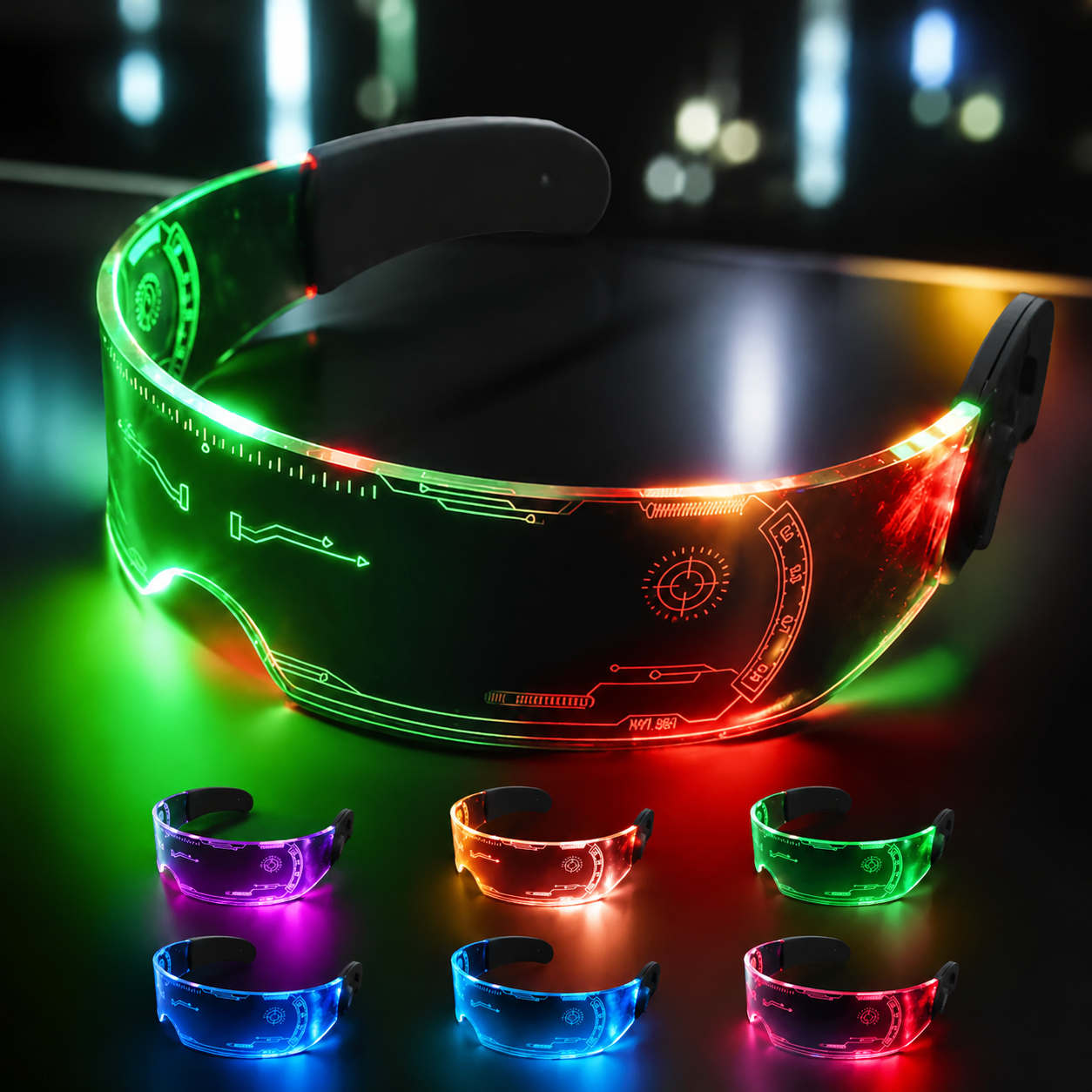 Colorful LED luminous glasses-M3
