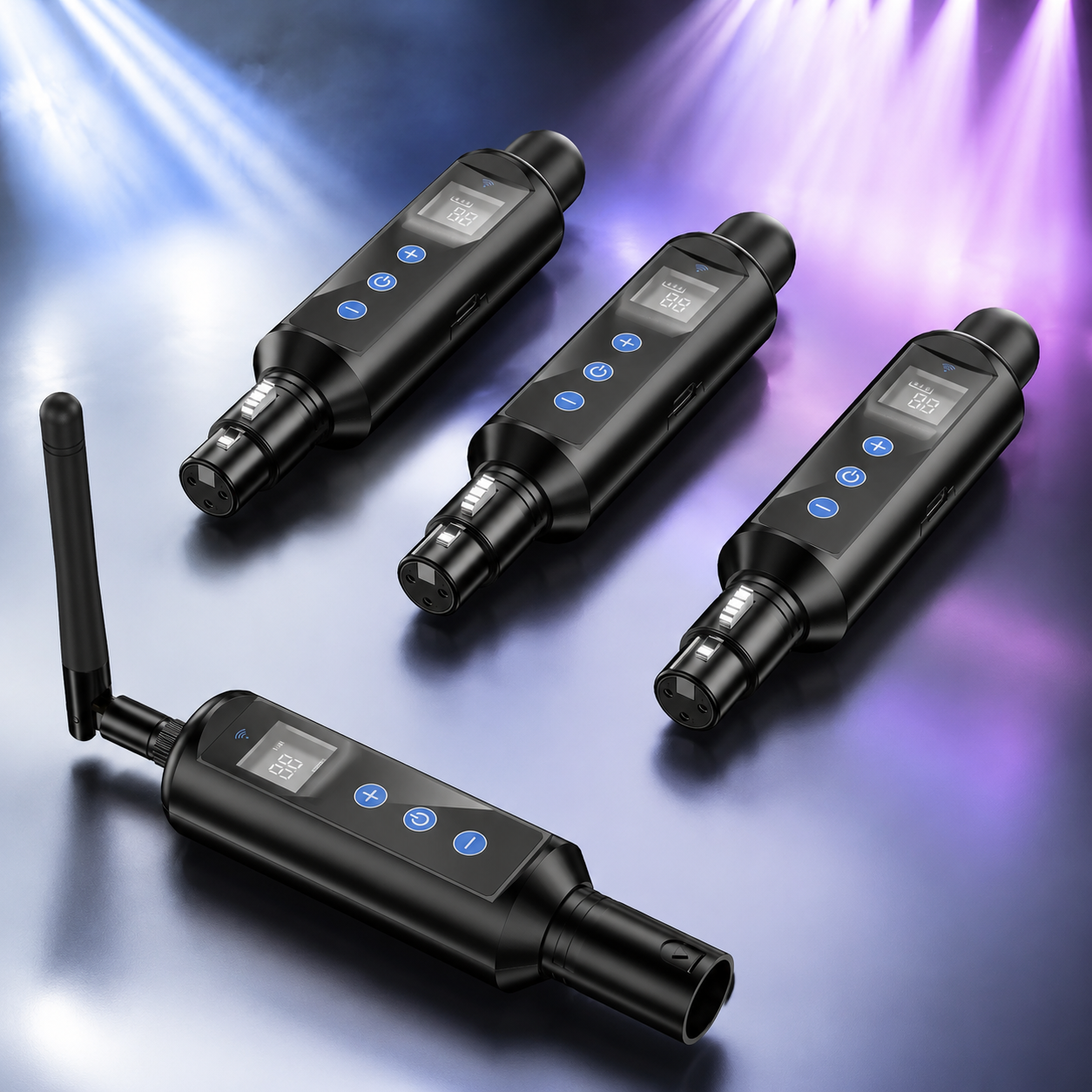 KTVLIGHTS Wireless DMX512 Transmitter Receiver Stage Lighting Kit-D10