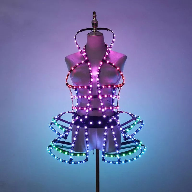 Full Color Digital LED Cage Group Long Style