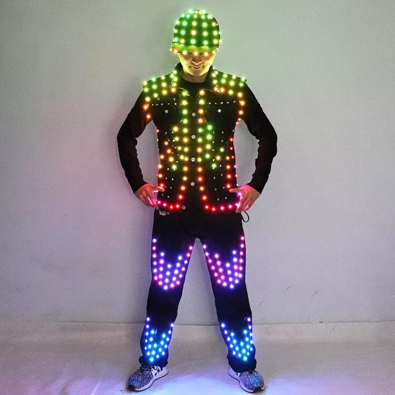 Led Screen Outfits Full color LED clothing set