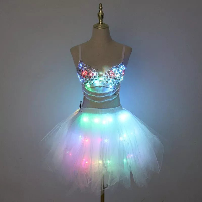 New LED bra tutu