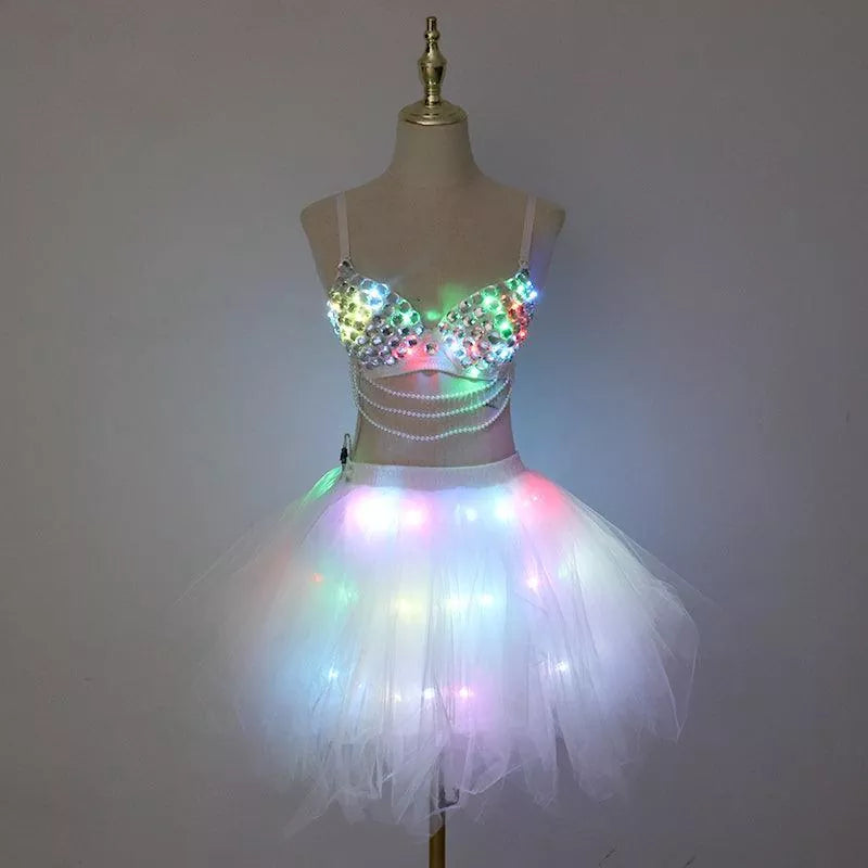 New LED bra tutu
