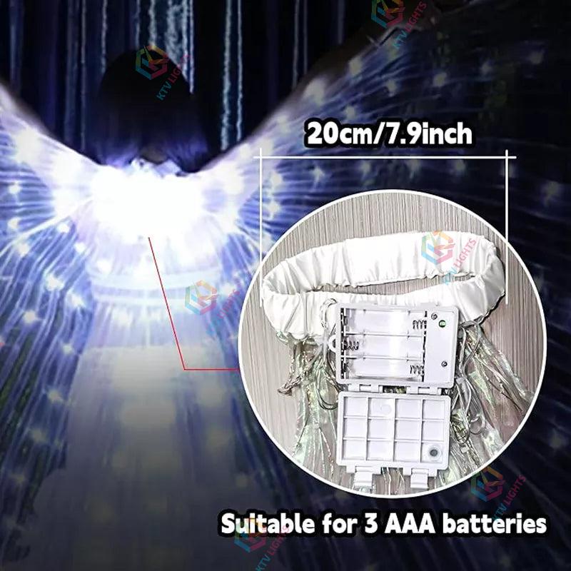 LED Belly Dance Costume Light Up IsIs Wings for Women Adults-M37
