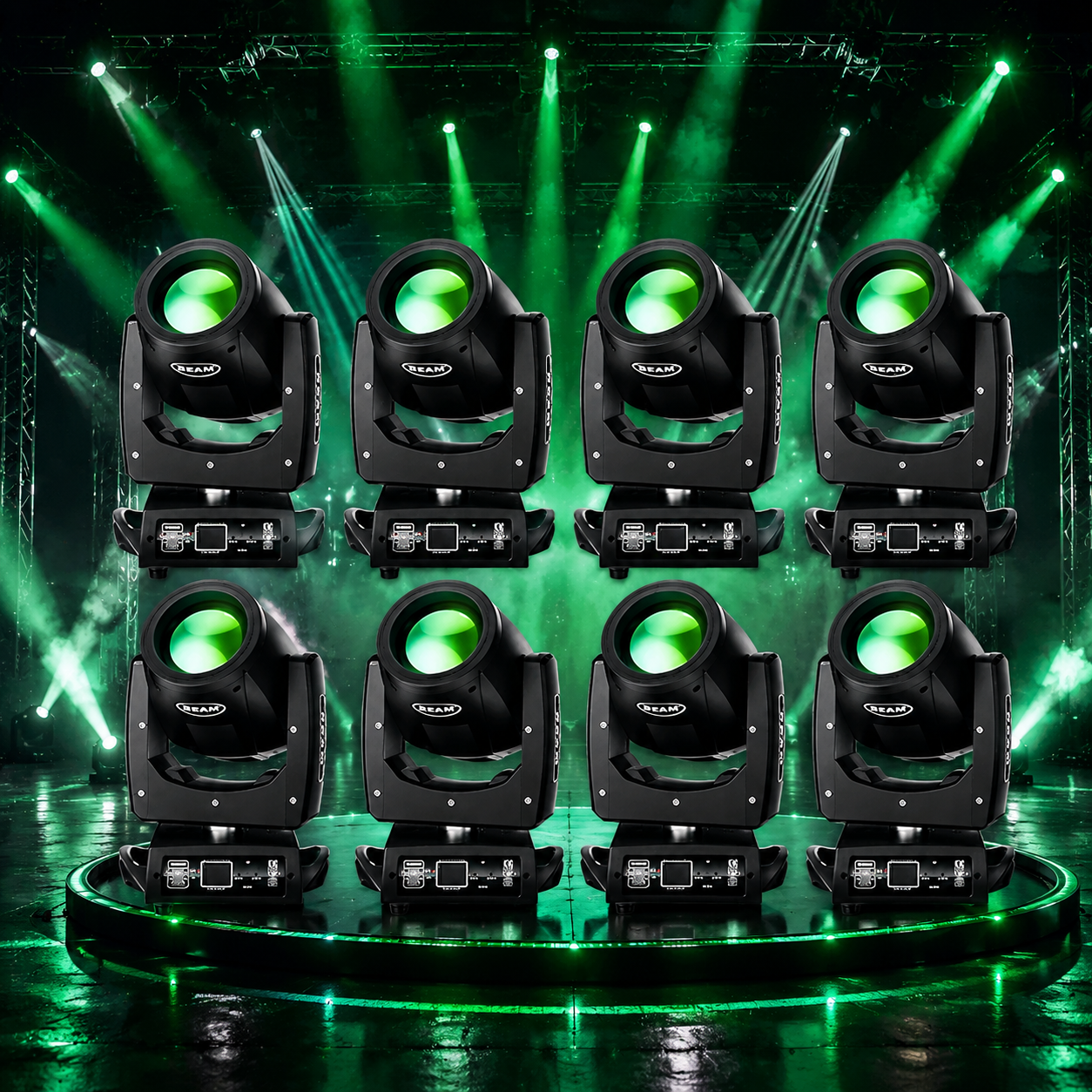 KTVLIGHTS 230W 7R Beam Moving Head Light with 24 Prism Effects-E21