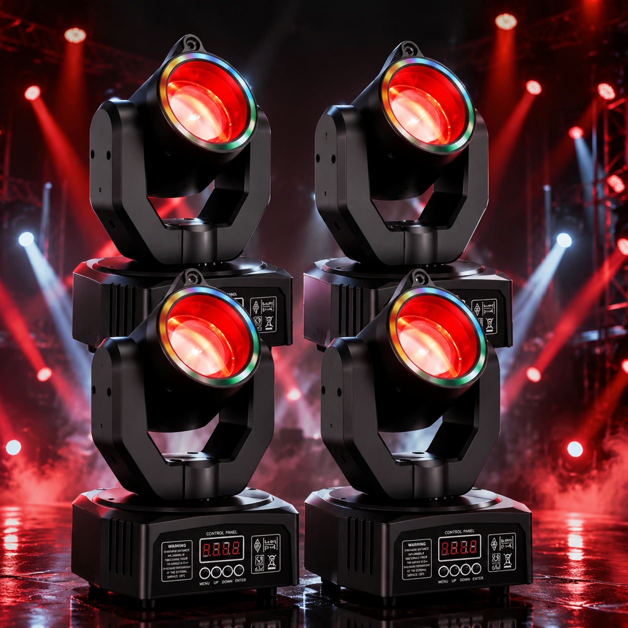KTVLIGHTS Mini Beam Moving Head Light RGBW DJ Disco Lightingt-E39