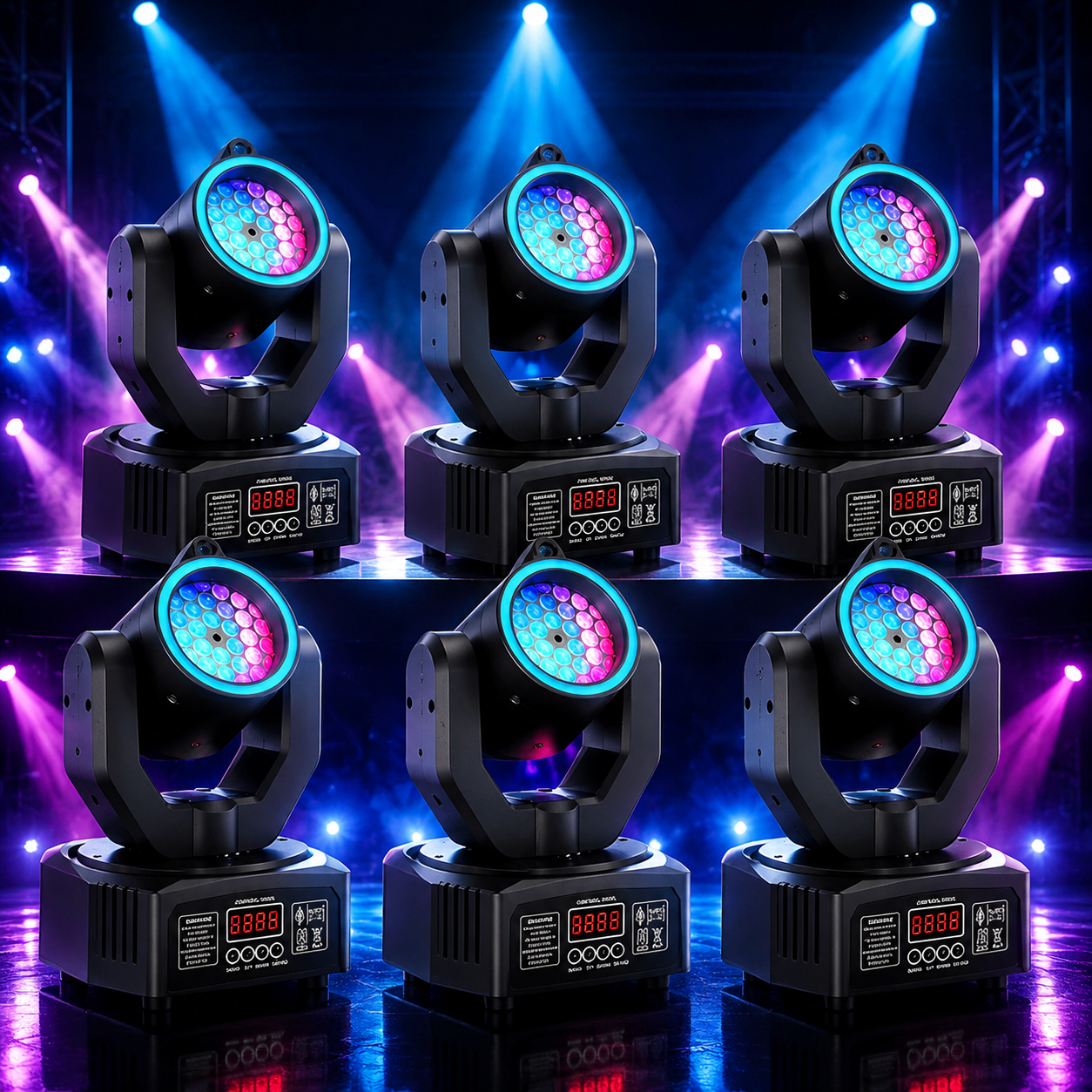 KTVLIGHTS Mini 30W Moving Head Light Spot Beam DJ Stage Lighting - E40