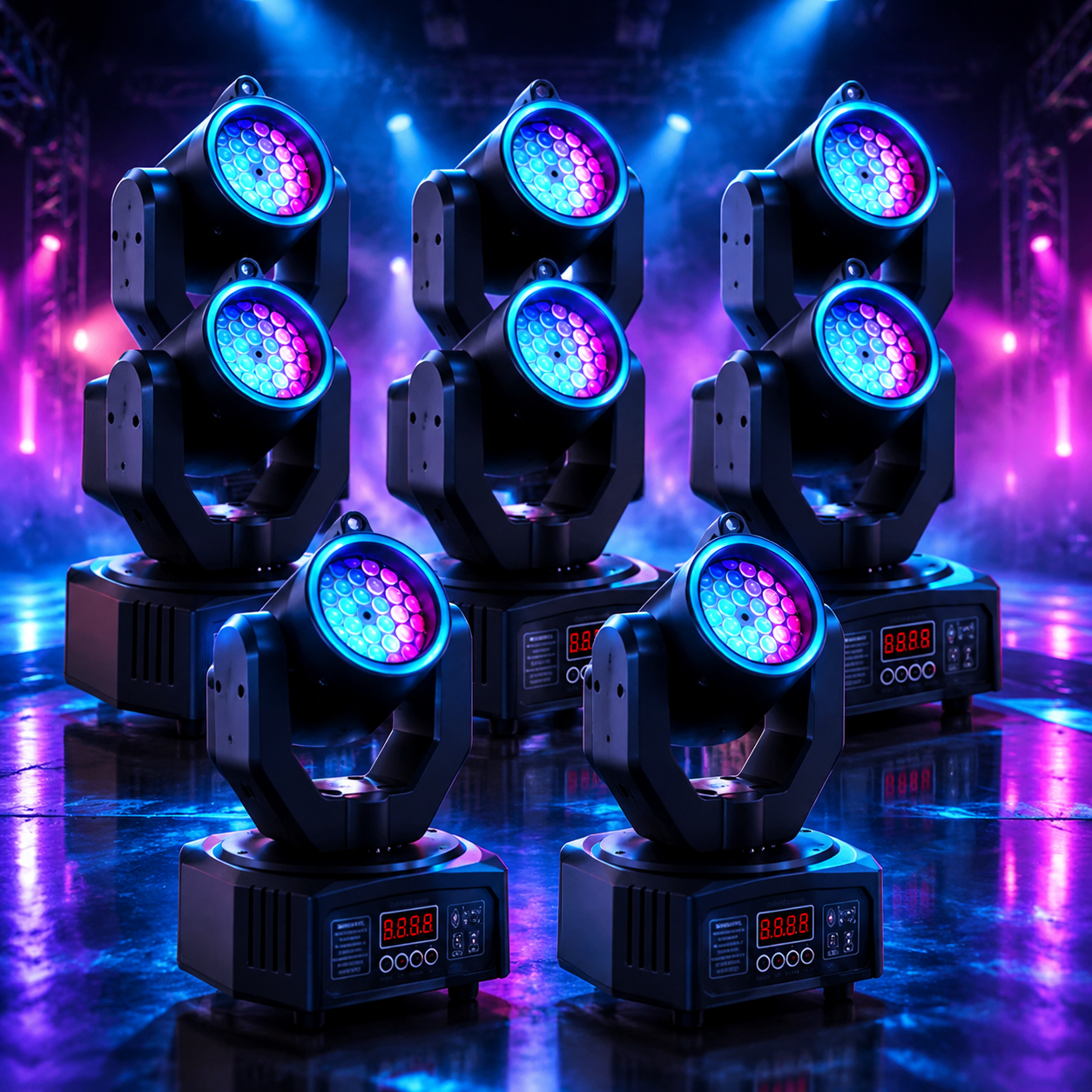 KTVLIGHTS Mini 30W Moving Head Light Spot Beam DJ Stage Lighting - E40