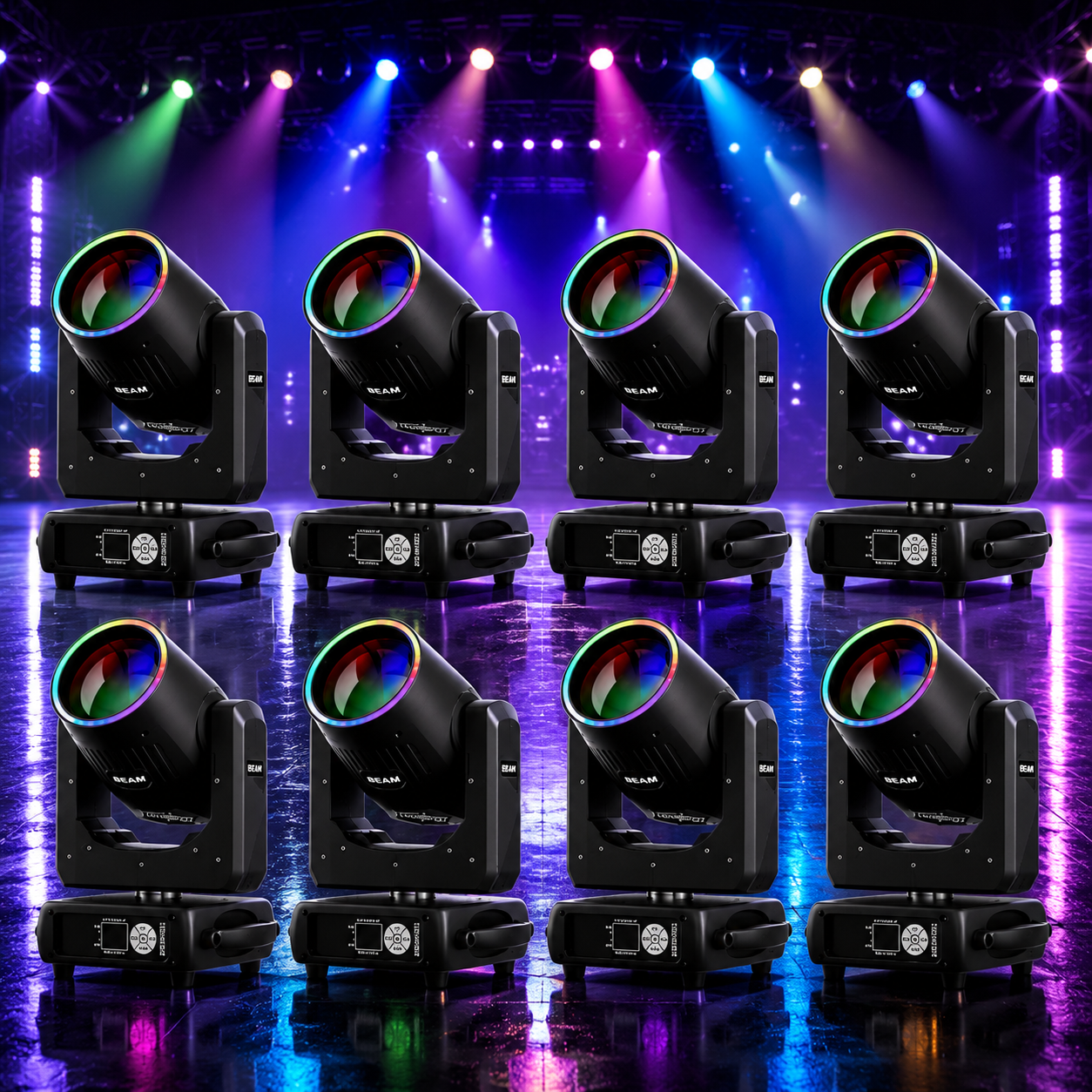 KTVLIGHTS 295W 14R Moving Head Light with 48 Prism for DJ Stage-E48