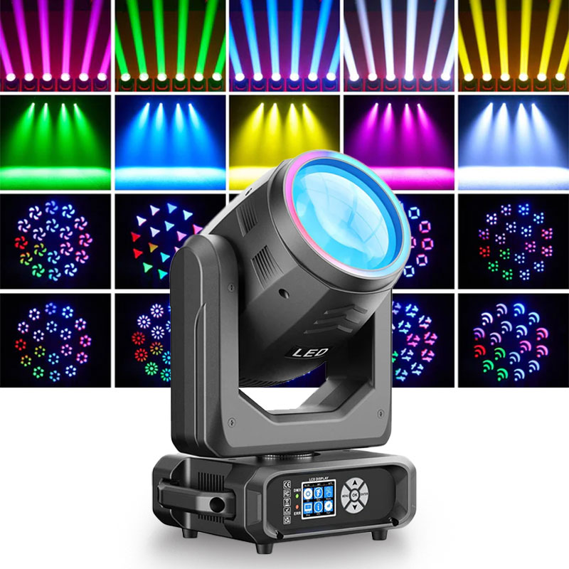 200W 18-prism rainbow effect LED moving head light - E62