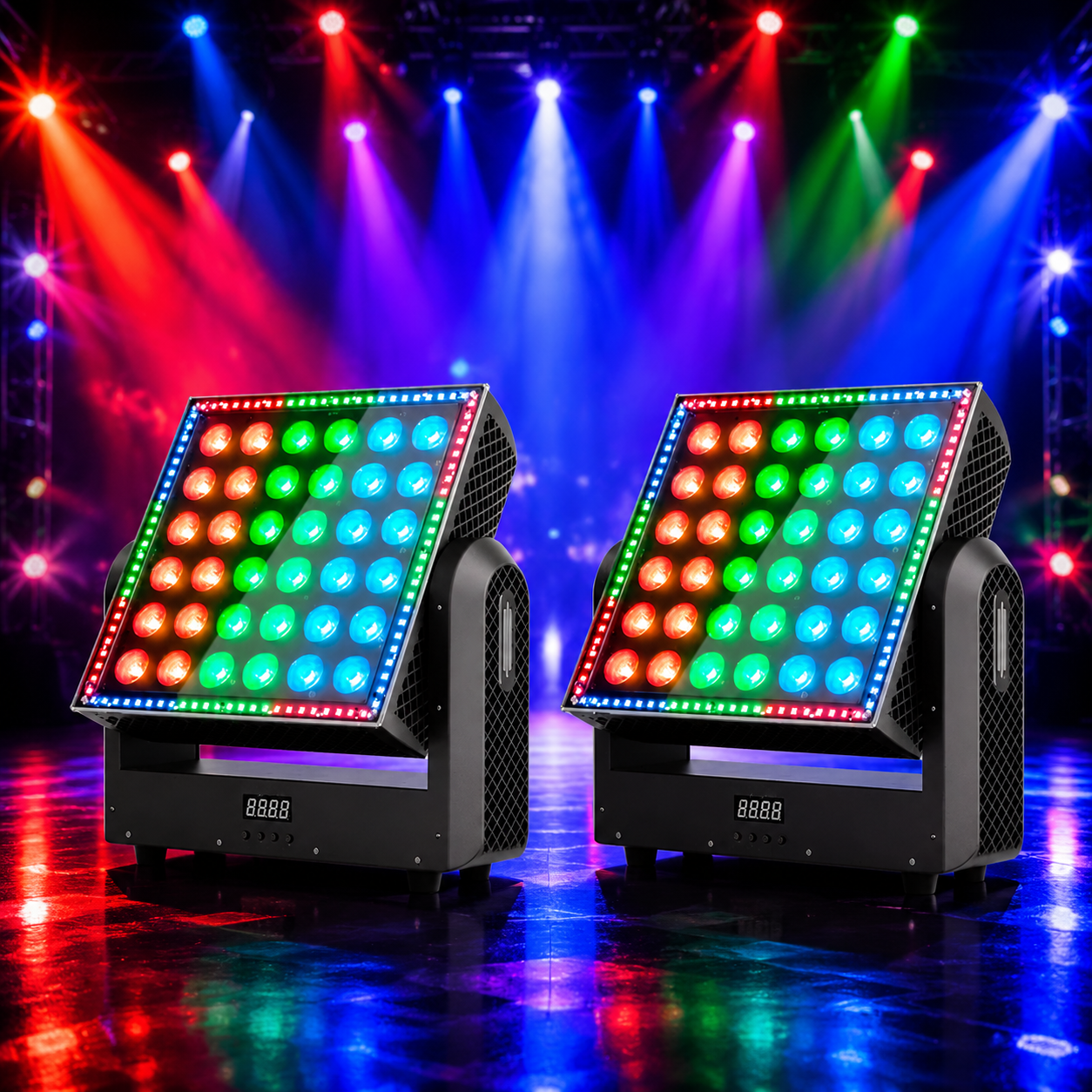 KTVLIGHTS 200W LED Strobe Moving Head Light RGBW DJ Lighting-E66
