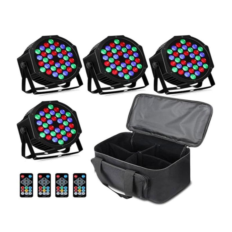 RGB 36W Stage Par Light 4 Pack with Bag Sound Activated Auto Play - Ktvlights