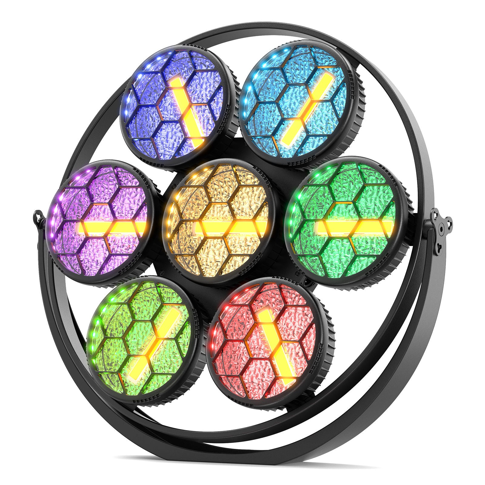 350W Retro Stage Light RGB COB 7 LED 4-in-1 Par Light-F3
