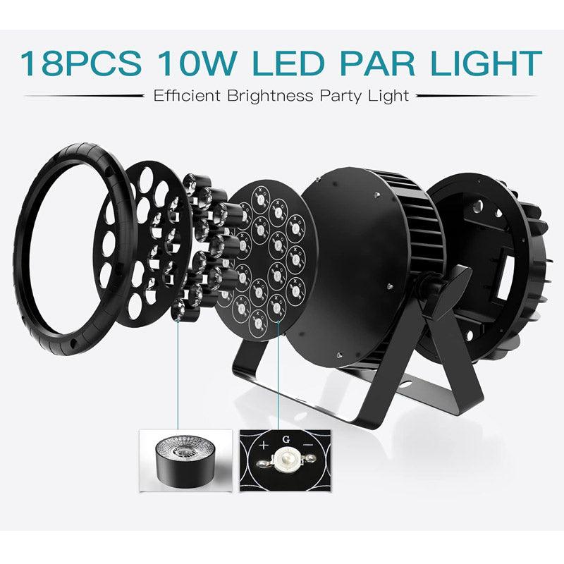 Waterproof LED Par Light 18x10W RGBW IP65 Stage DJ Lighting - Ktvlights