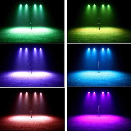 KTVLIGHTS 6 RGBW LED Stage Wash Light Moving Head for DJ Events - P9