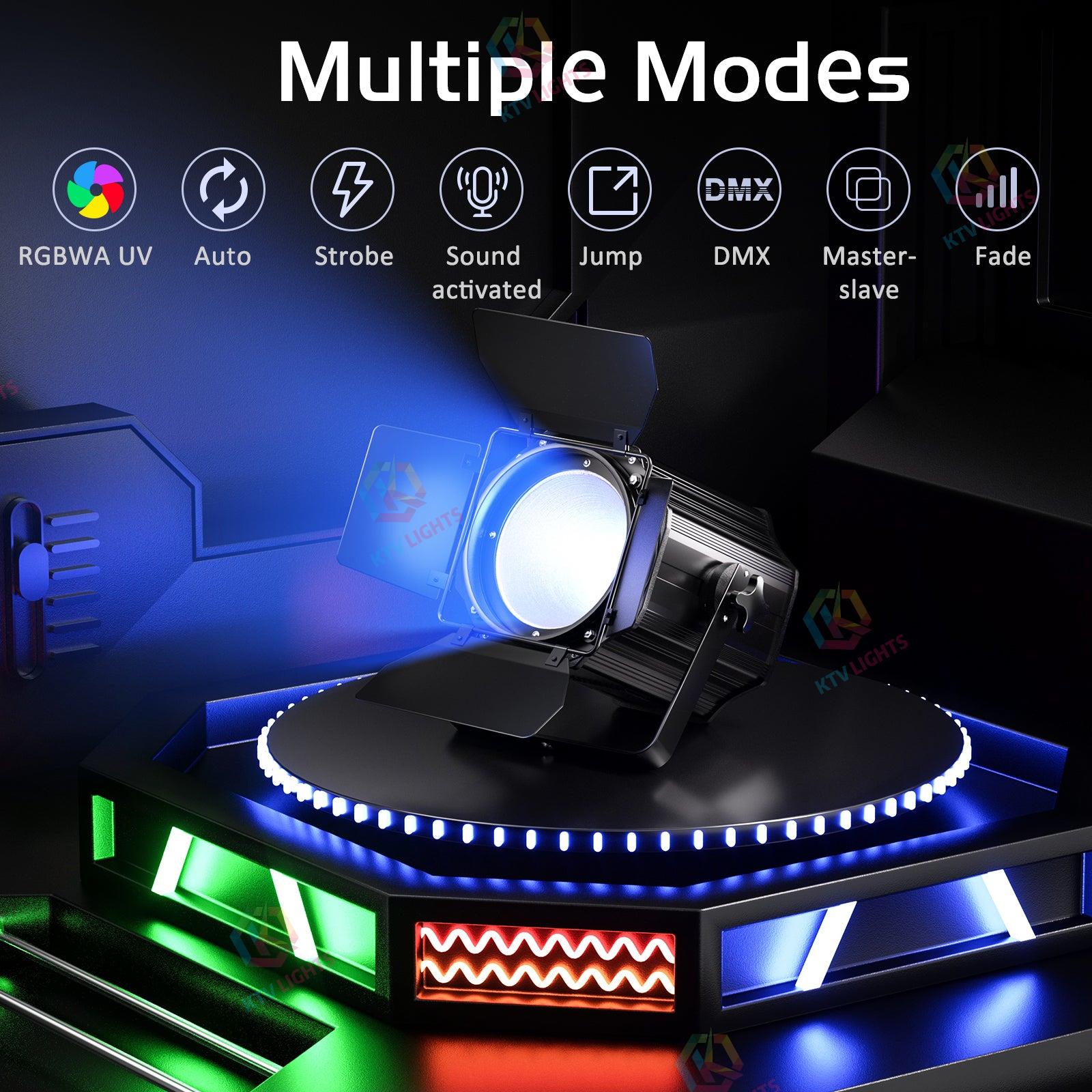 200W LED PAR Light 6-in-1 COB Spotlight-P35