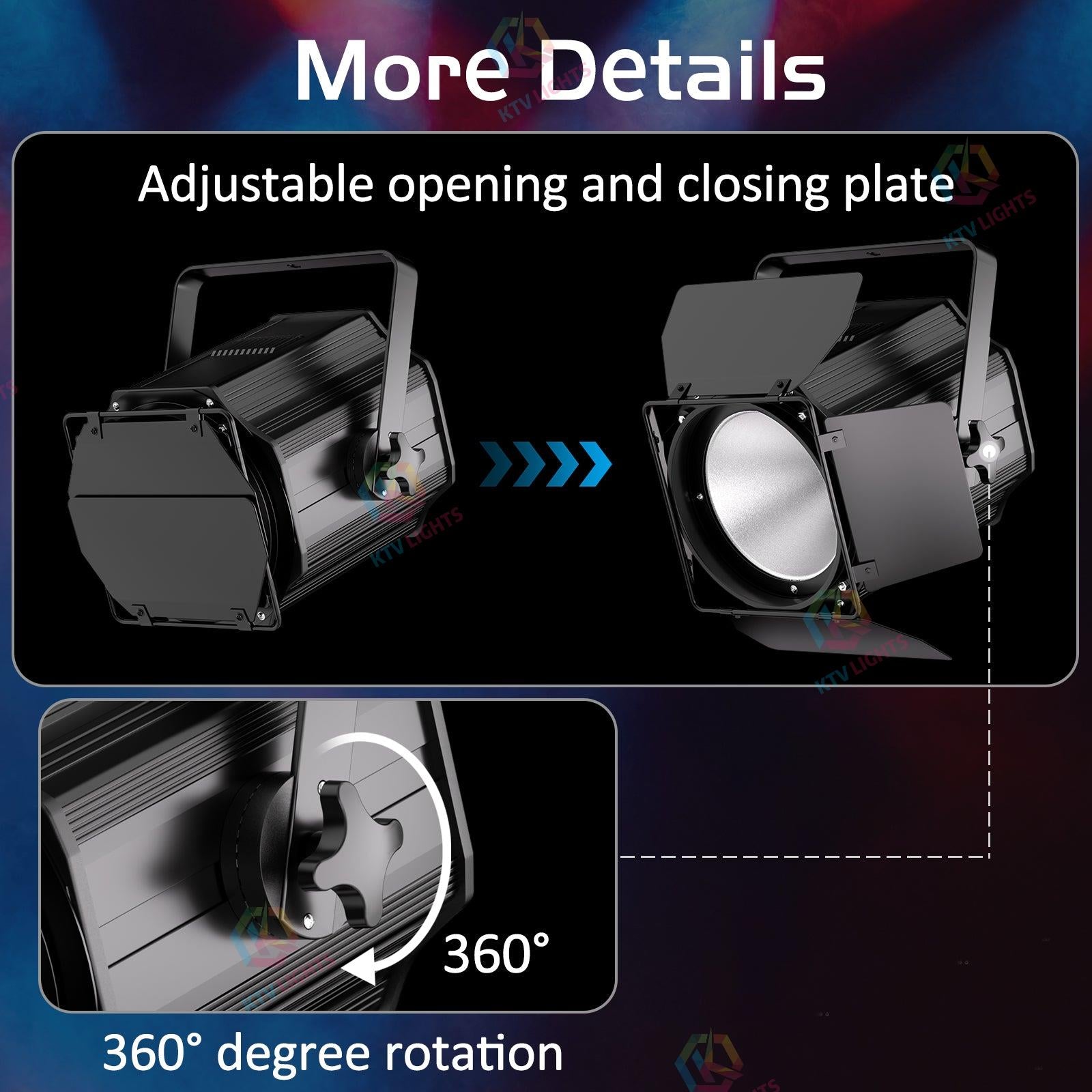 200W LED PAR Light 6-in-1 COB Spotlight-P35