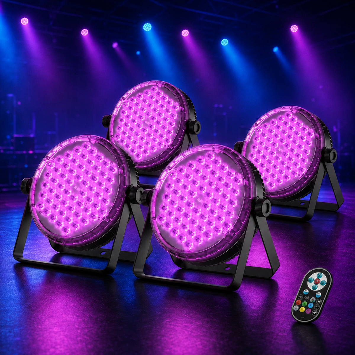 KTVLIGHTS 120W 60-LED RGBW 4-in-1 Stage Light-P62