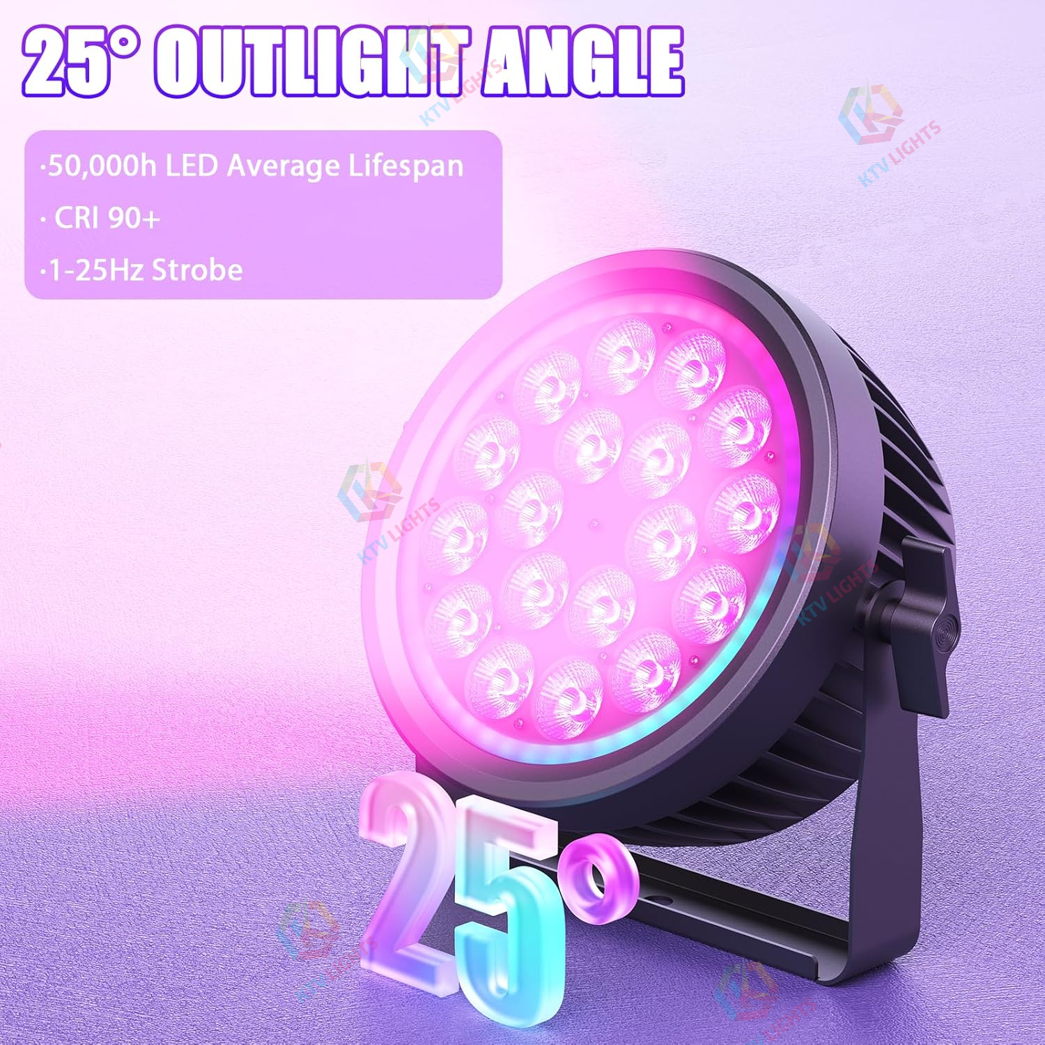 200W RGBW 4-in-1 Aluminum Fanless Silent Stage Light-P56