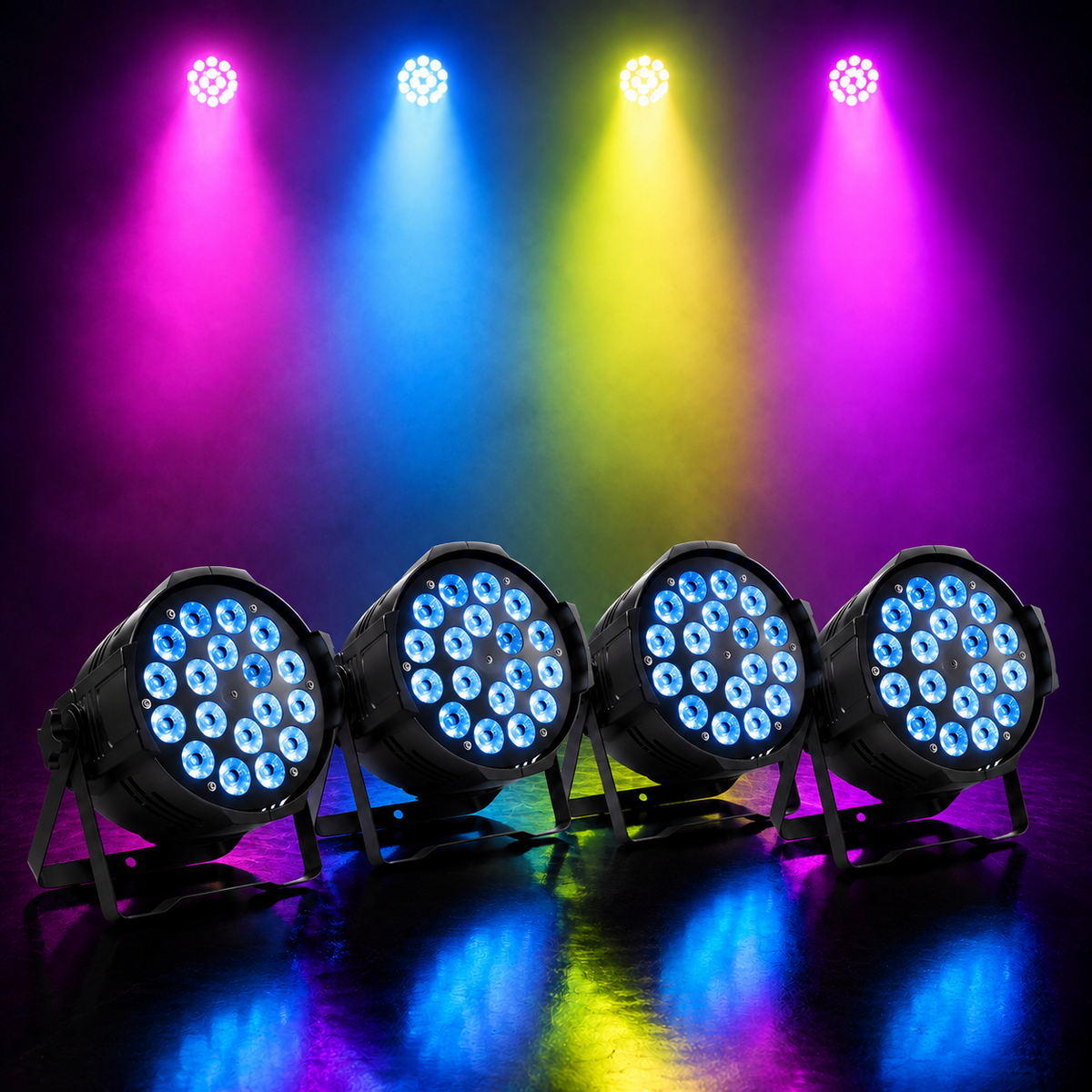 KTVLIGHTS 180W RGBW 4-in-1 LED PAR Light for DJ Stage Events-P3