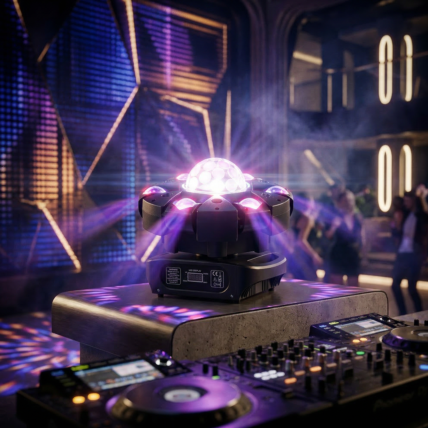 LED Six-Arm Moving Magic Ball Light-E74