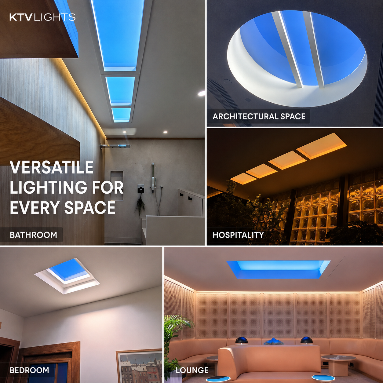 KTVLIGHTS Smart WiFi LED Artificial Skylight Ceiling Lamp
