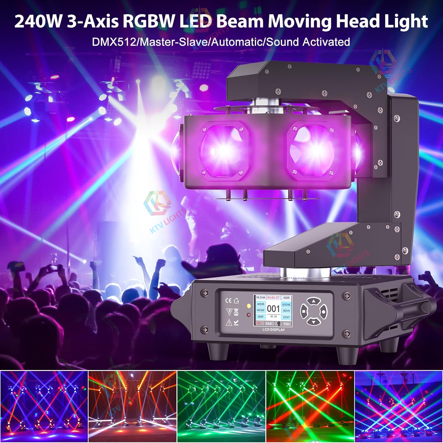 240W six-eye moving head stage light-E16