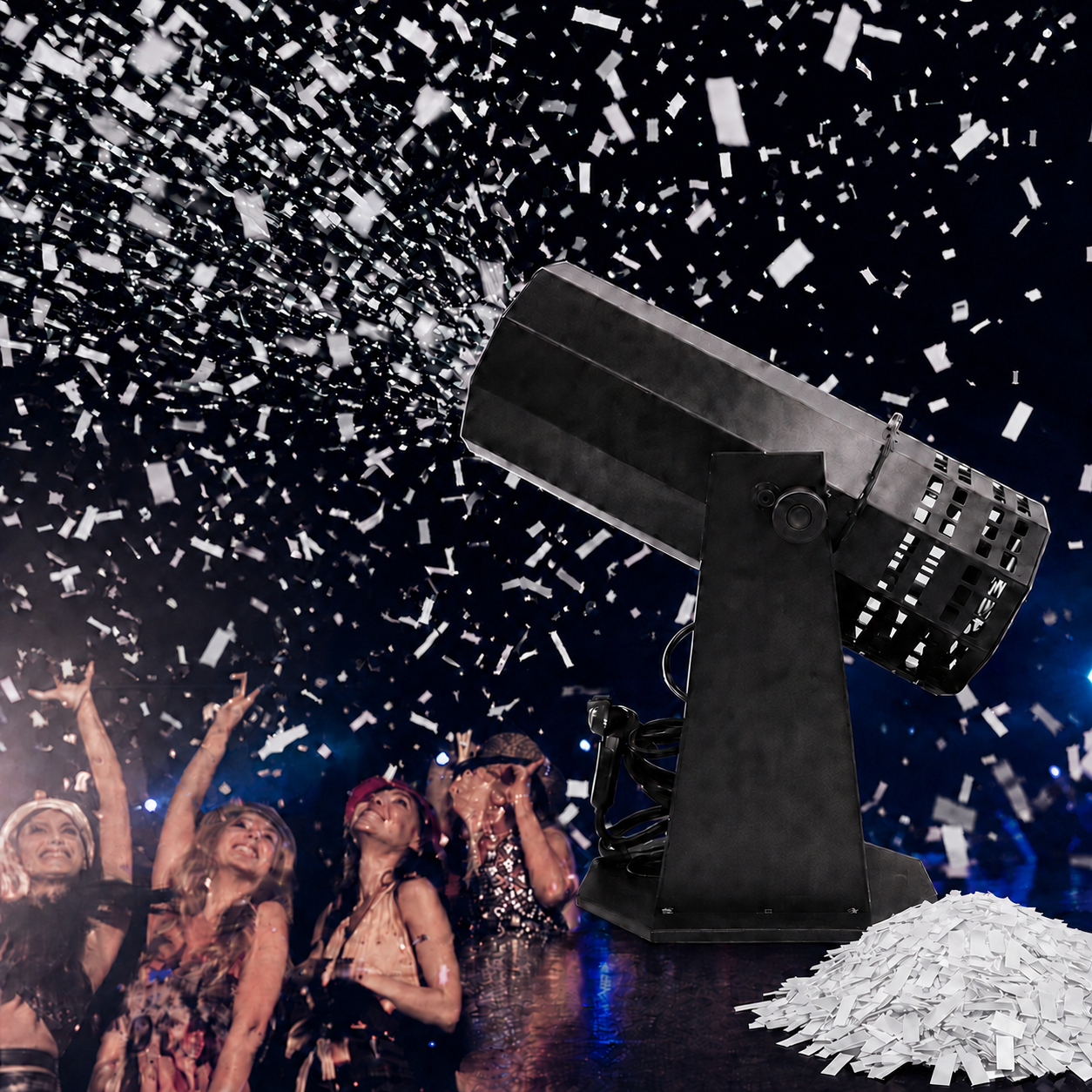 KTVLIGHTS 1500W Electric Confetti Machine for Stage Events