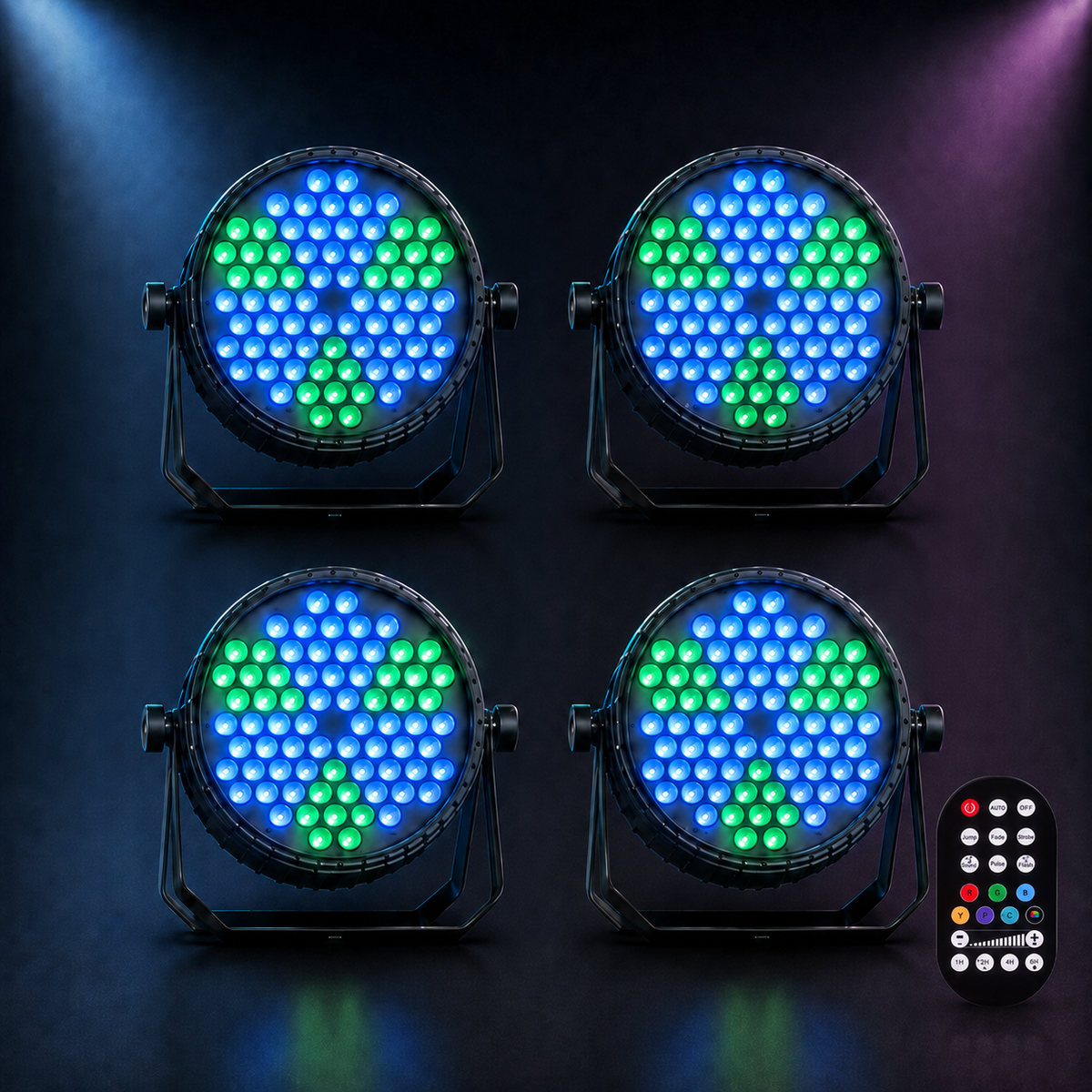 KTVLIGHTS 72-LED RGB PAR Light with Dynamic Vortex Effect-P12