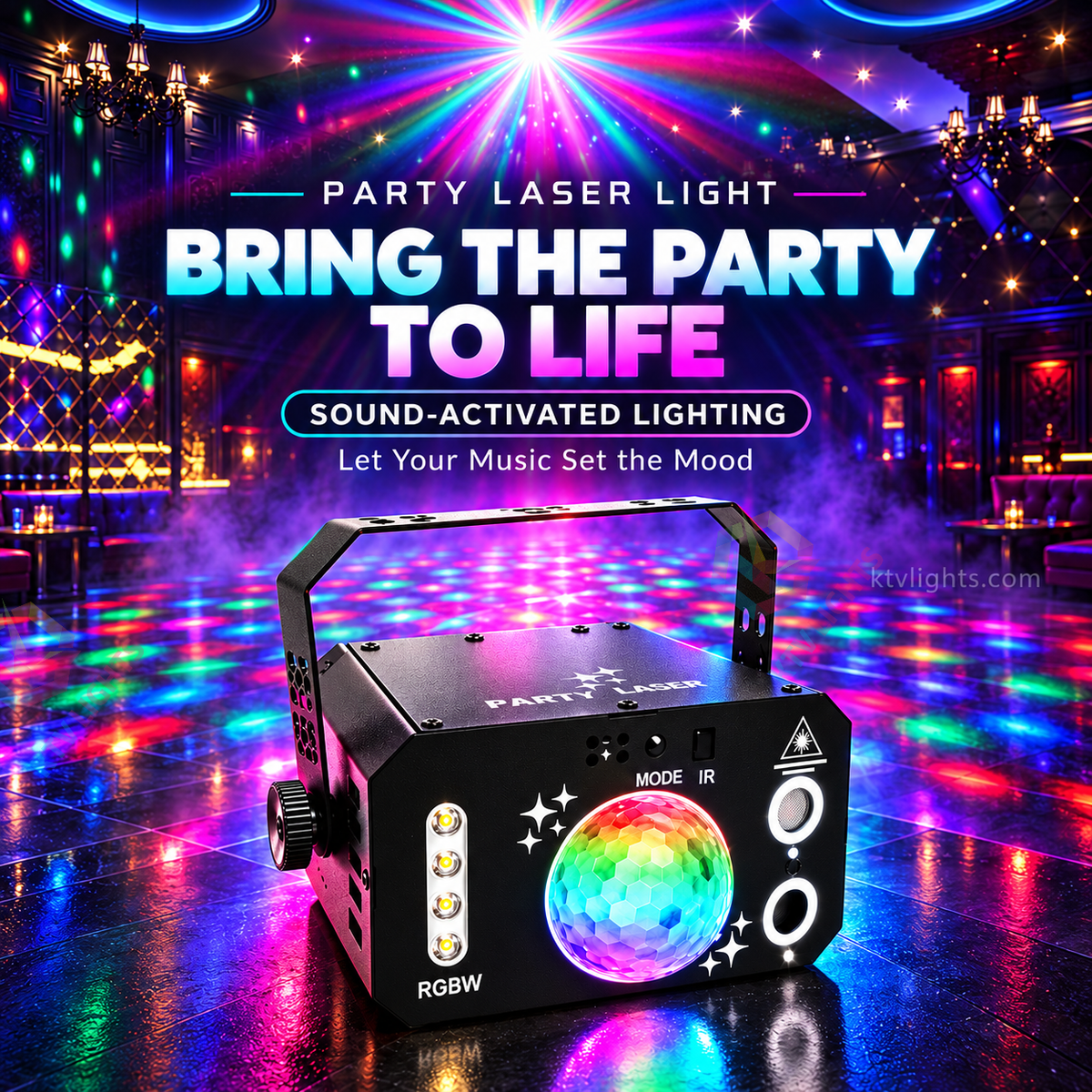 KTVLIGHTS USB Mini Party Laser Light-C12