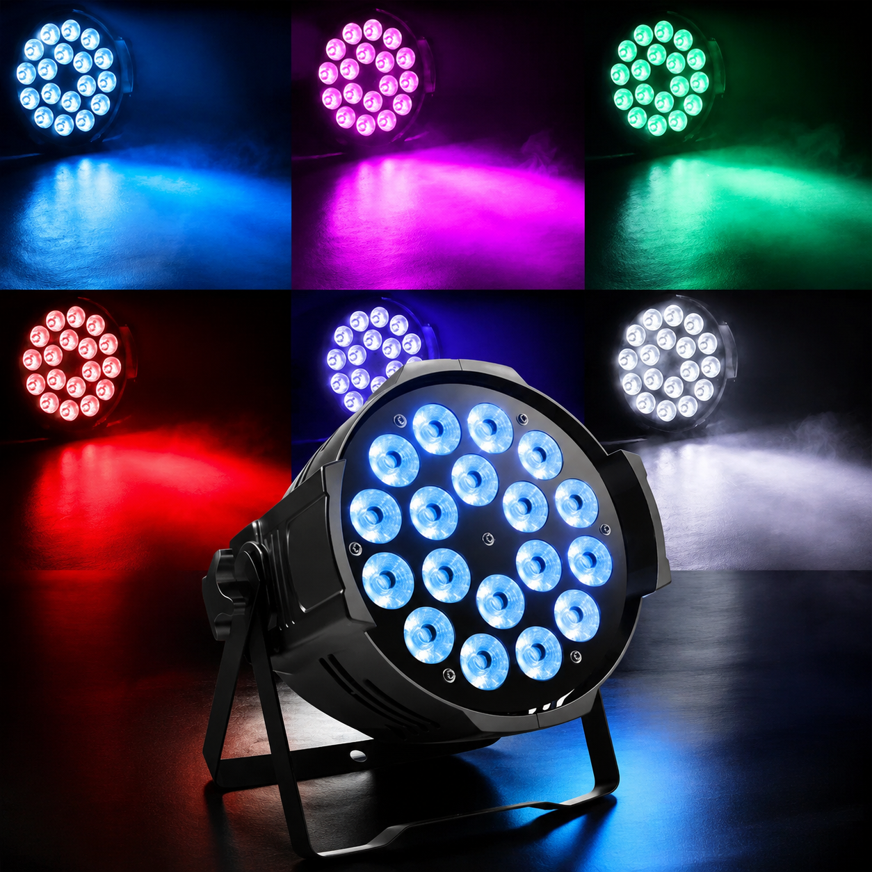 KTVLIGHTS 180W RGBW 4-in-1 LED PAR Light for DJ Stage Events-P3