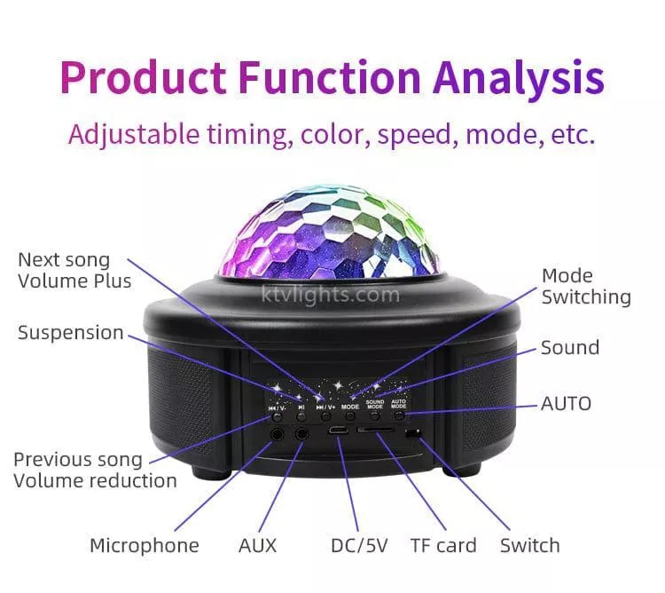 Bluetooth music magic ball laser light-C5