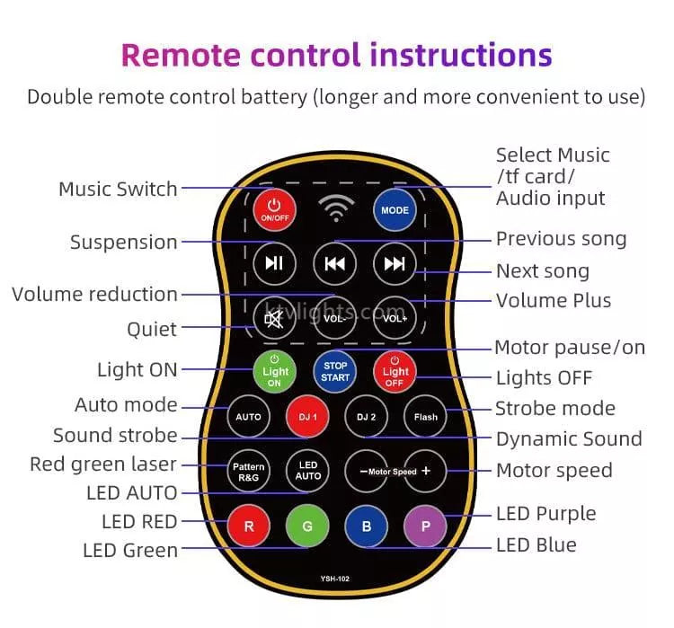 Bluetooth music magic ball laser light-C5