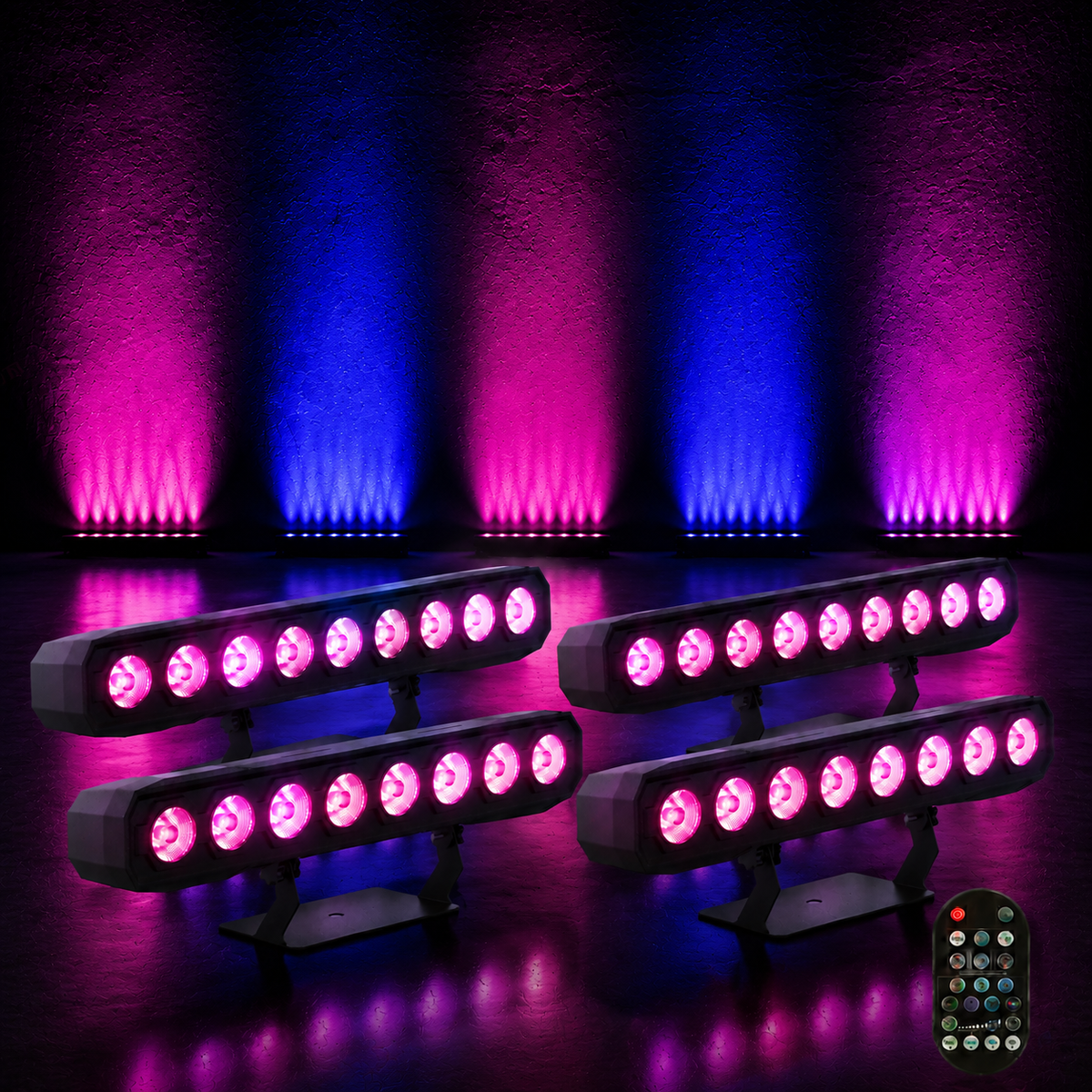 KTVLIGHTS 60W RGBW LED Wall Washer Light for Stage & DJ-X6