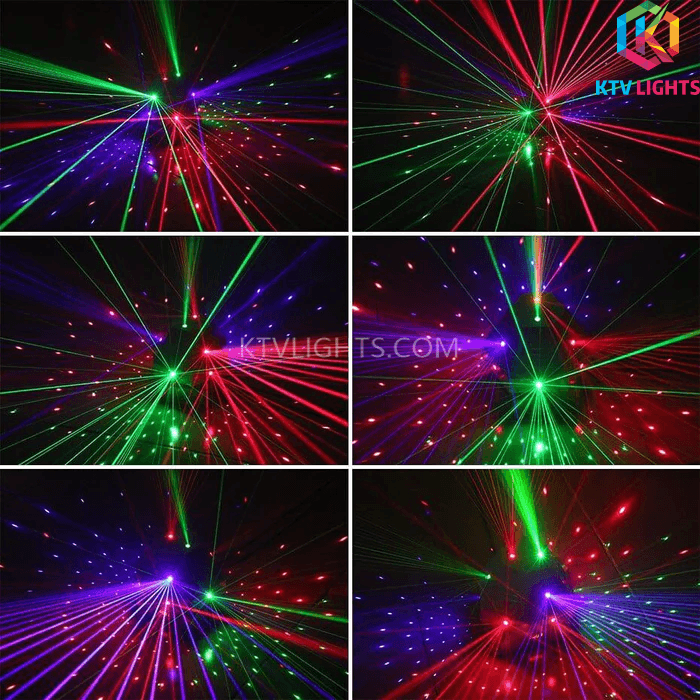 lumière laser à balayage rvb 1w-lumière de scène dmx-b15