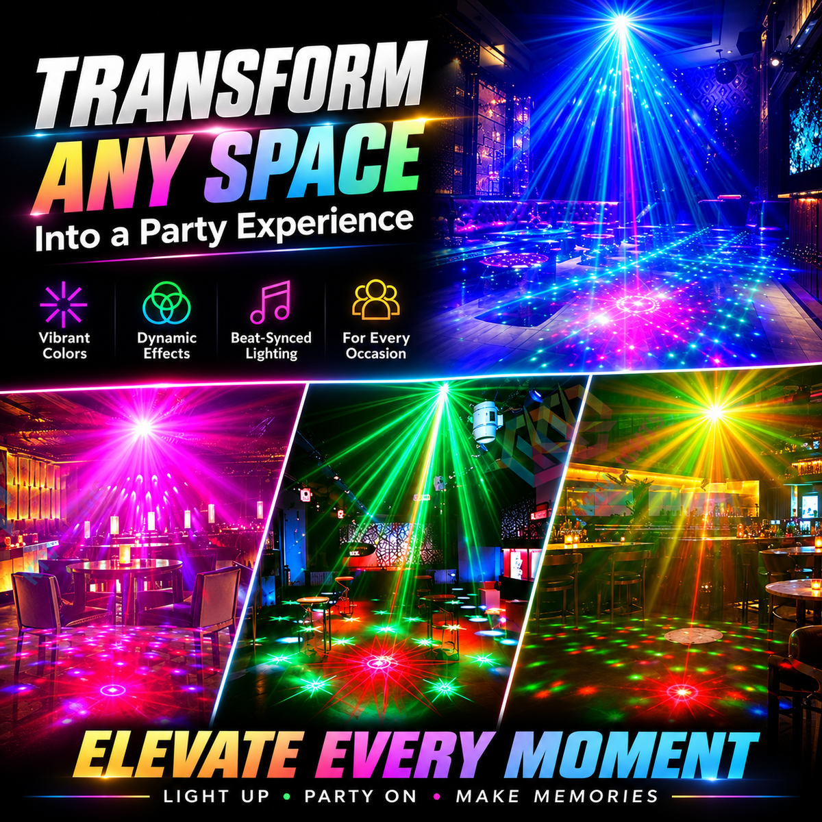 KTVLIGHTS USB Mini Party Laser Light-C12