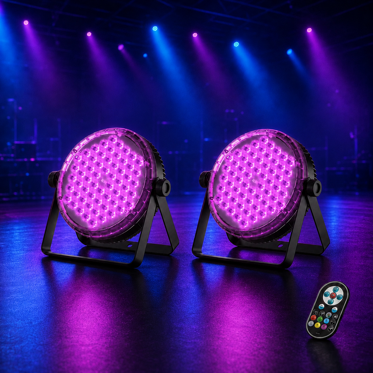 KTVLIGHTS 120W 60-LED RGBW 4-in-1 Stage Light-P62