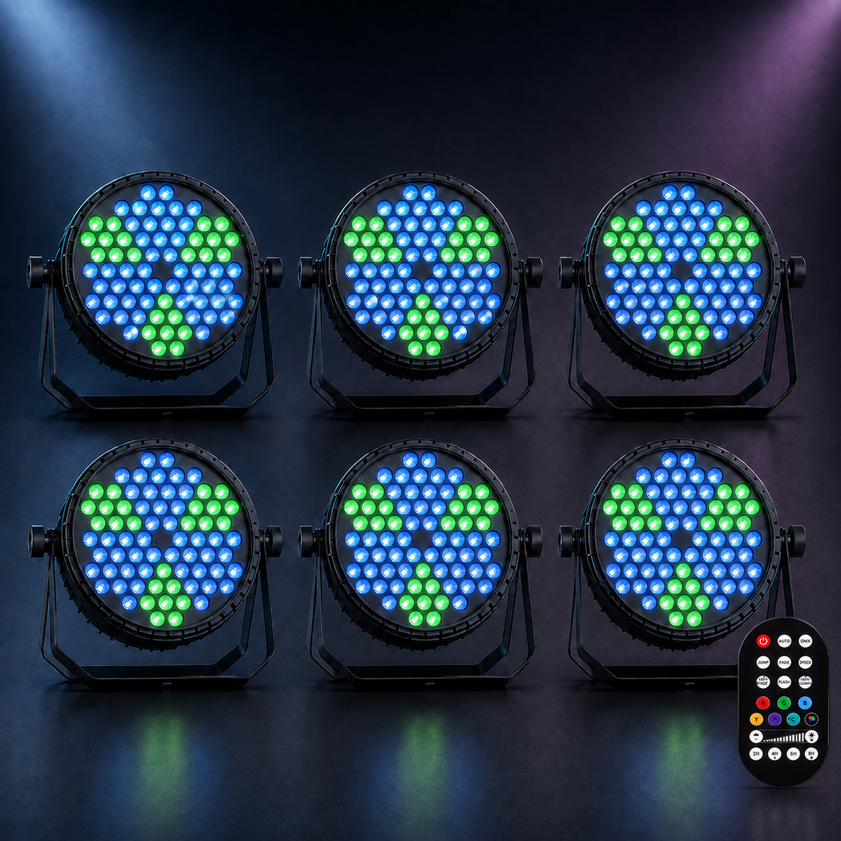 KTVLIGHTS 72-LED RGB PAR Light with Dynamic Vortex Effect-P12