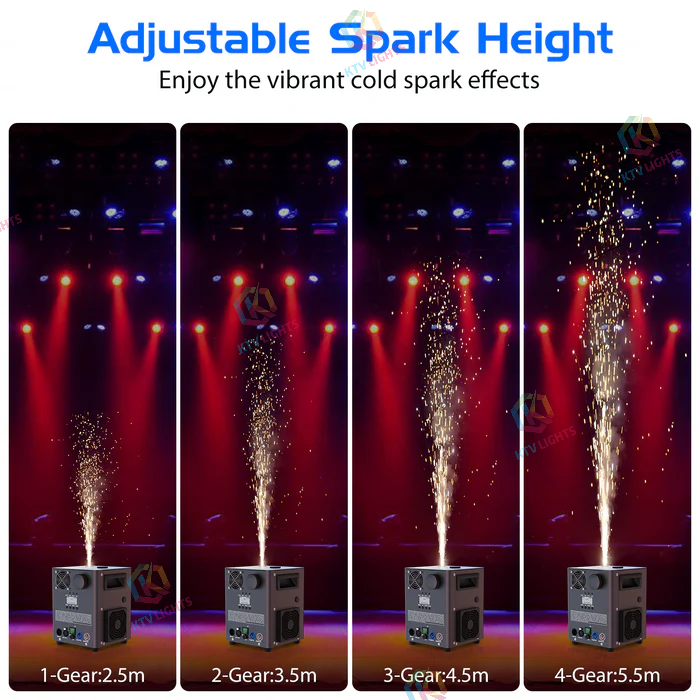 800W Cold Spark Machine with Flight Case - H2