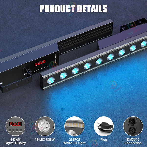 120W RGBW 18LED Wall Washer Light Bar-X16