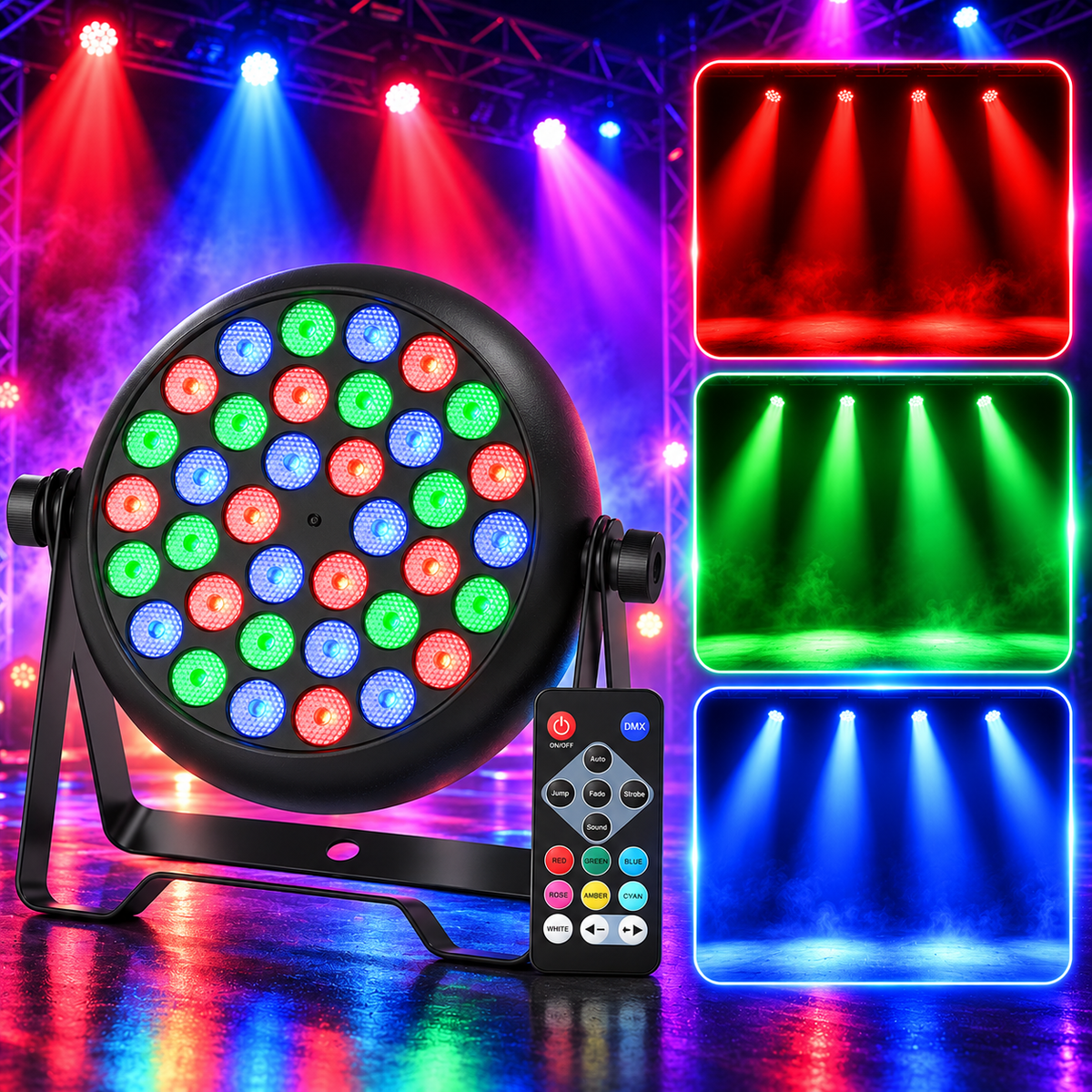 36 LED RGB Par Light DMX Stage Light-P58
