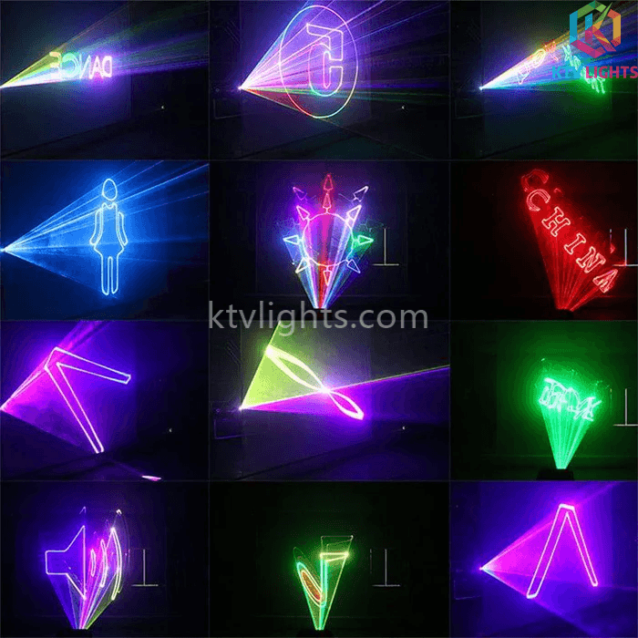 800mw-2.2w ILDA Bluetooth APP Animação Laser Light-F2