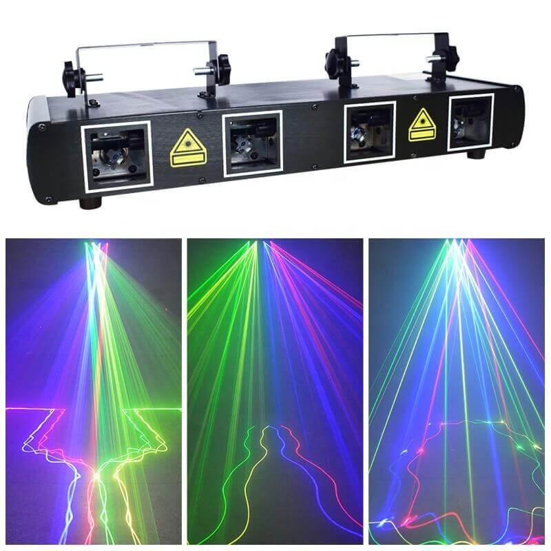 RGB four-hole beam scanning laser light - Ktvlights