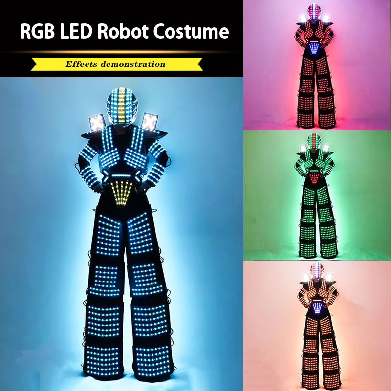RGB LED Robot Costume-M45