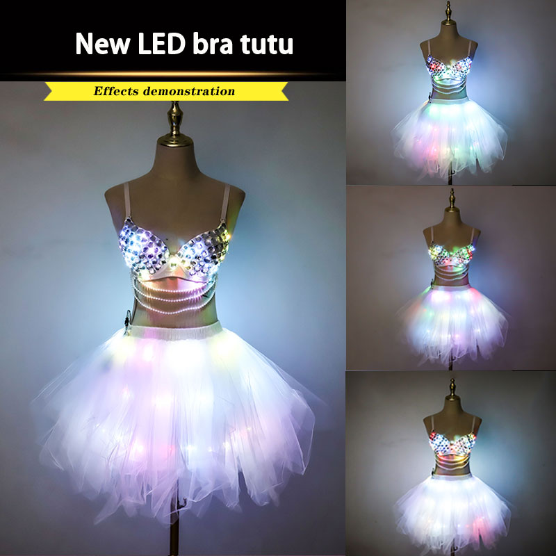 New LED bra tutu-M36