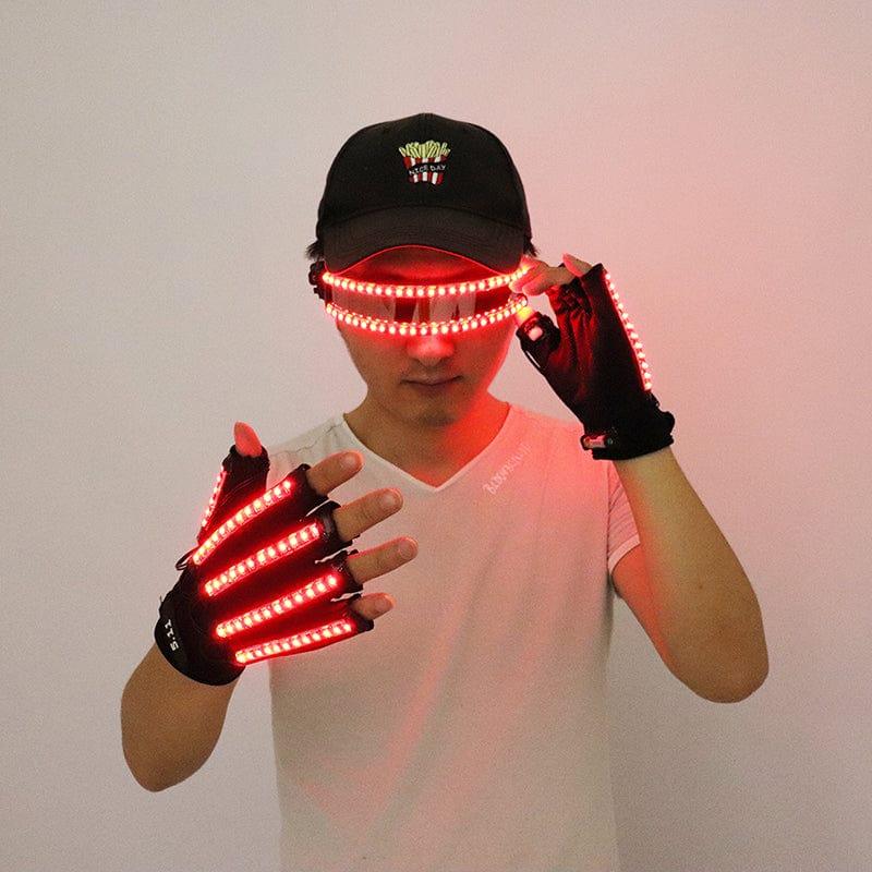 LED Gloves glasses set - Ktvlights